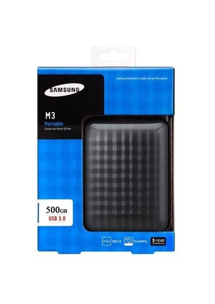 M3 500GB 2.5' USB 3.0 Taşınabilir Disk (STSHX-M500TCB)