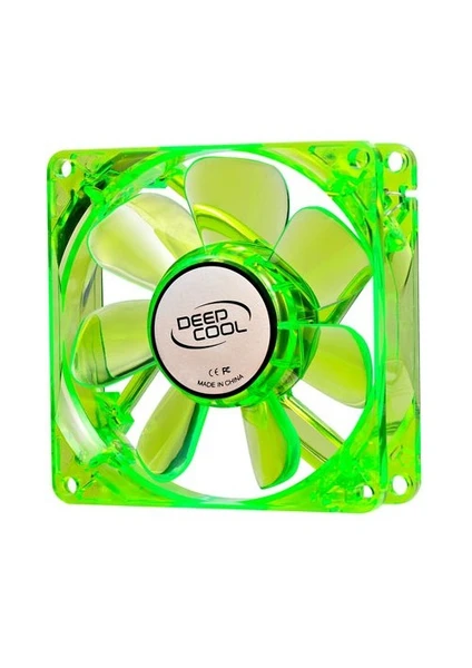 Deep Cool XFAN 80UG/B Yeşil Mavi Ledli 80mm Kasa Fanı