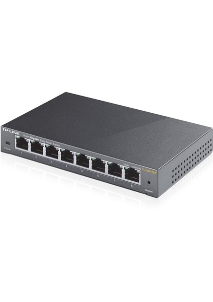 TL-SG108E, 8-Port 10/100/1000Mbps Ağ Görüntüleme/Önceliklendirme/VLAN % 80 Enerji Tasarruflu Gigabit Akıllı Switch