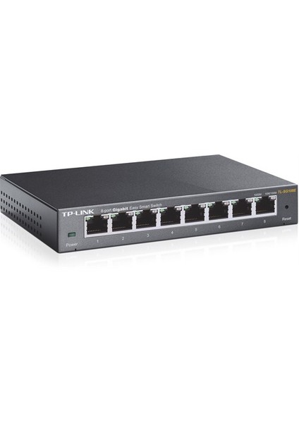 TL-SG108E, 8-Port 10/100/1000Mbps Ağ Görüntüleme/Önceliklendirme/VLAN % 80 Enerji Tasarruflu Gigabit Akıllı Switch