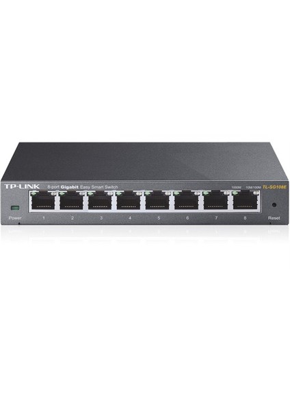 TL-SG108E, 8-Port 10/100/1000Mbps Ağ Görüntüleme/Önceliklendirme/VLAN % 80 Enerji Tasarruflu Gigabit Akıllı Switch