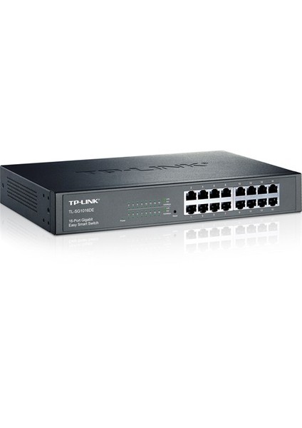 TL-SG1016DE, 16-Port 10/100/1000Mbps %40 Enerji Tasarruflu Ağ Görüntüleme/Önceliklendirme/VLAN Akıllı Gigabit Switch
