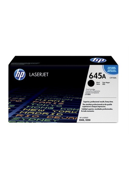 645A 13000 Sayfa Kapasiteli Siyah Toner C9730A