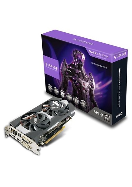 Amd Radeon R9 270X OC 2GB 256Bit GDDR5 (DX12) PCI-E 3.0 Ekran Kartı (11217-01-20G)
