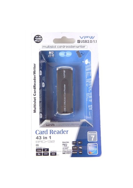 BRD-132 USB 2.0 Hafıza Kartı Okuyucu