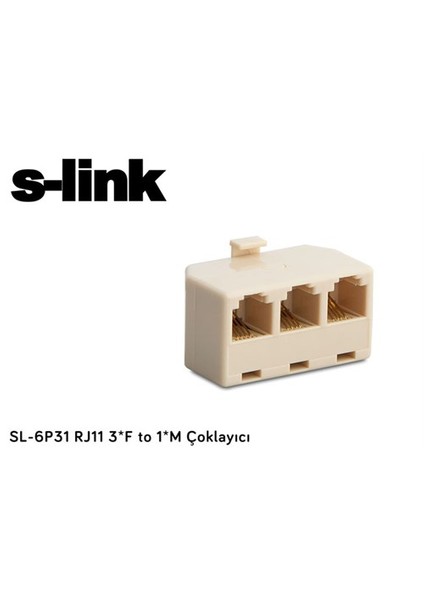 Sl-6P31 Rj11 3*F To 1*M Çoklayıcı