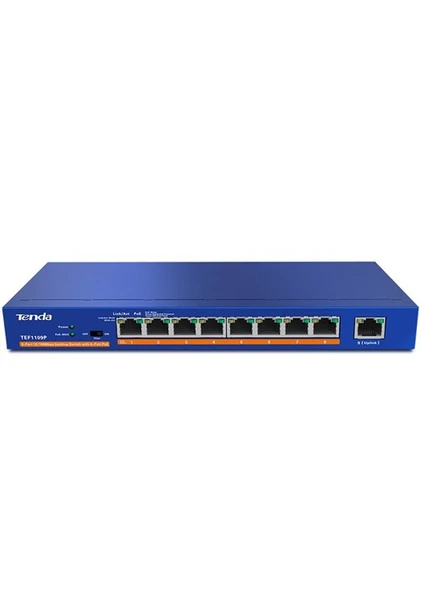 TEF1109P 9Port 10/100 8 Port PoE Switch