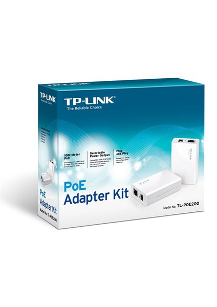 TL-POE200 Ethernet Üzerinden Güç Adaptör Seti