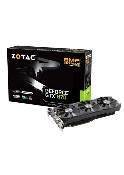 Nvidia GeForce GTX 970 AMP! Extreme Core Edition 4GB 256Bit GDDR5 (DX12) PCI-E 3.0 Ekran Kartı (ZT-90107-10P)