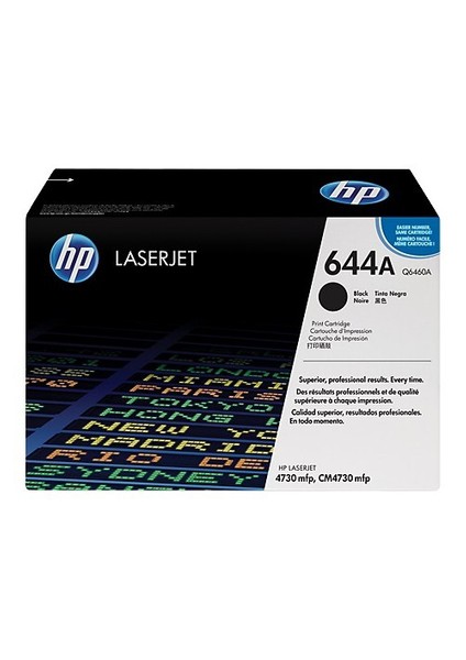 644A 12000 Sayfa Kapasiteli Siyah Toner Q6460A