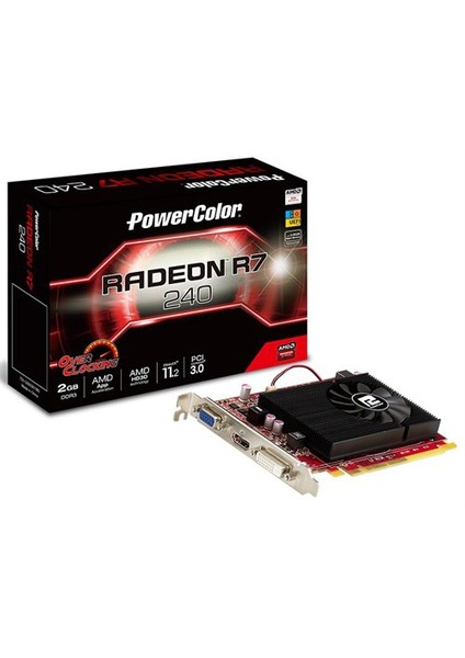 Amd Radeon R7 240 2GB 128Bit DDR3(DX11.2) PCI-E 3.0 Ekran Kartı (AXR7 240 2GBD3-HE/OC)
