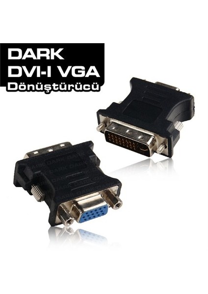 DVI-VGA Dönüştürücü (DVI-I Erkek - VGA Dişi) (DK-HD-ADVIXVGA)