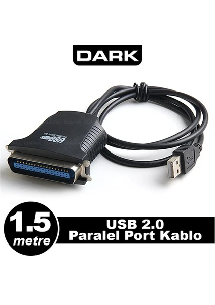 USB/LPT Dönüştürücü Printer Kablosu (150cm) (DK-CB-USB2XLPT)