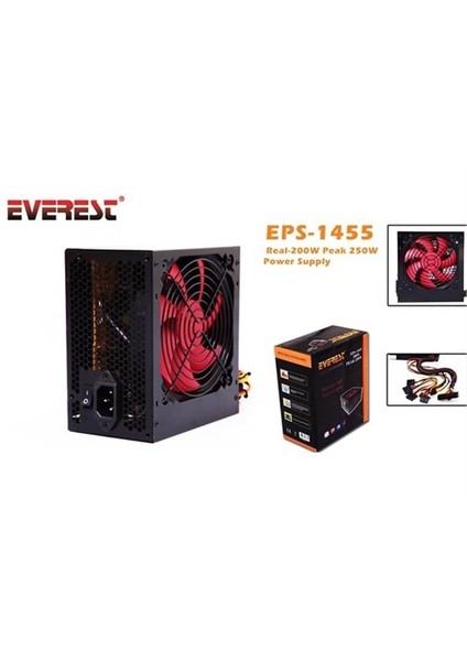 EPS-1455 Peak-250W 12cm Fanlı SATA Power Supply