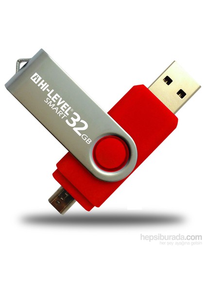 OTG Smart 32 GB 2.0 Kırmızı USB Bellek HLV-USB20K/32G