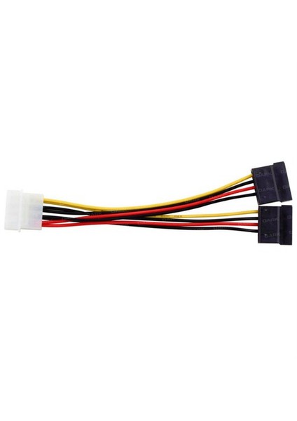 P102 4Pin Molex - 2x15Pin SATA Dönüştürücü Kablo (DK-CB-P102)