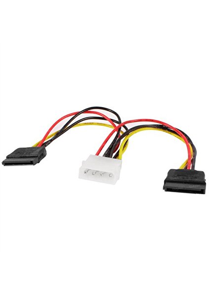 P102 4Pin Molex - 2x15Pin SATA Dönüştürücü Kablo (DK-CB-P102)