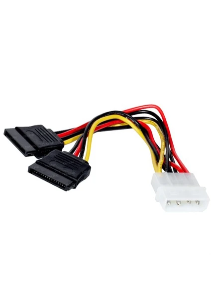 P102 4Pin Molex - 2x15Pin SATA Dönüştürücü Kablo (DK-CB-P102)