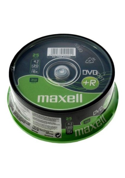 DVD+R 16X 4,7GB 120MIN Data/Video 25'Li Cakebox