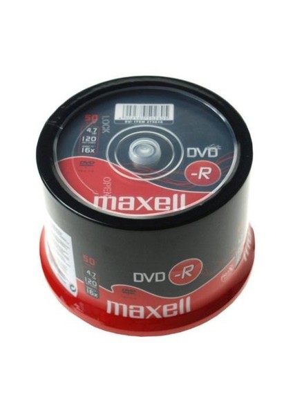 DVD-R 16X 4,7GB 120MIN 50'Li Cakebox