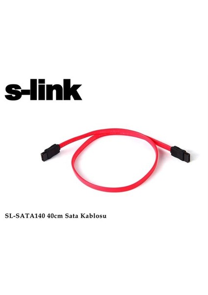 Sl-Sata140 S-Lınk 40 Cm Sata Data Kablosu Kırmızı