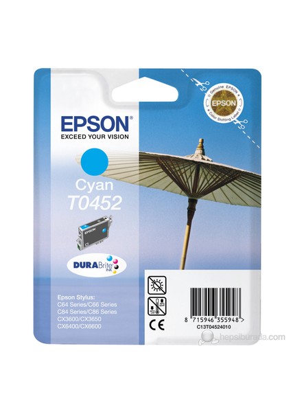 C13T045240 / T0452 Mavi Mürekkep Kartuş