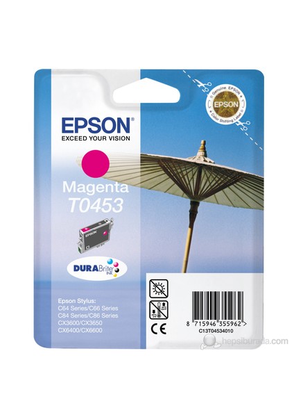 C13T045340 / T0453 Kırmızı Mürekkep Kartuş