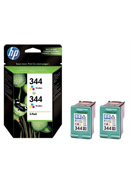 344 Tri Color Mürekkep Kartuş - 2' li EKO Paket C9505E / C9505EE