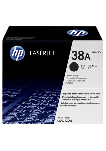 38A 12000 Sayfa Kapasiteli Siyah Toner Q1338A