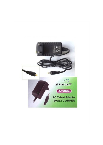 5V 2A Tablet Adaptörü İnce Sarı Uçlu