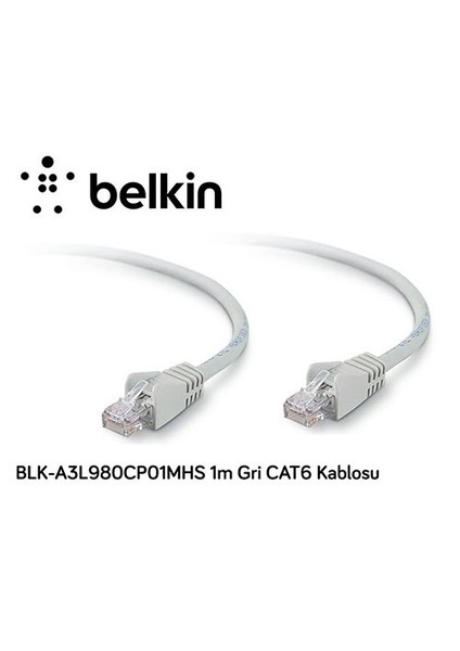 Blk-A3l980cp01mhs 1M Gri Cat6 Kablosu