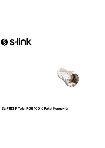 Sl-F183 Rg6 F 100Lü Paket Konnektör