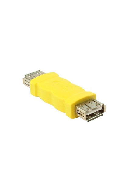 Usb A F / Usb A F - Nickel/Yellow