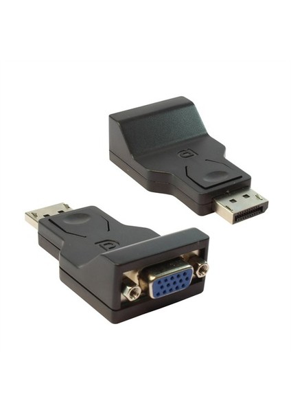 Vga F - Dp M Yüksek Kalite Dönüştürücü - Gold/Black