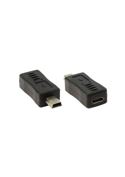 Mini 5P M - Mikro 5P F - Nickel/Black