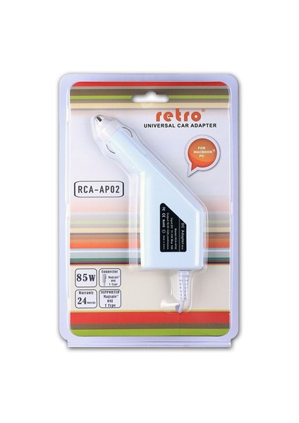 RCA-AP02 18.5V 4.65Amper 85Watt Macbook Araç Şarj Adaptörü