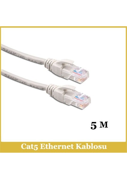 Cat5e Network Cable Od:5.2 7/0.16 Cu*8C - 5M
