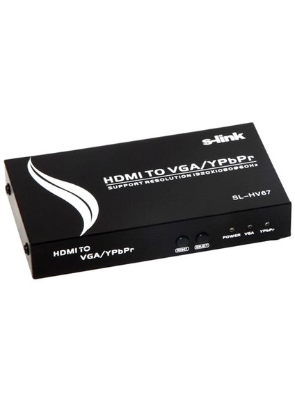 Sl-Hv67 Hdmı To Vga+Ypbpr Çevirici