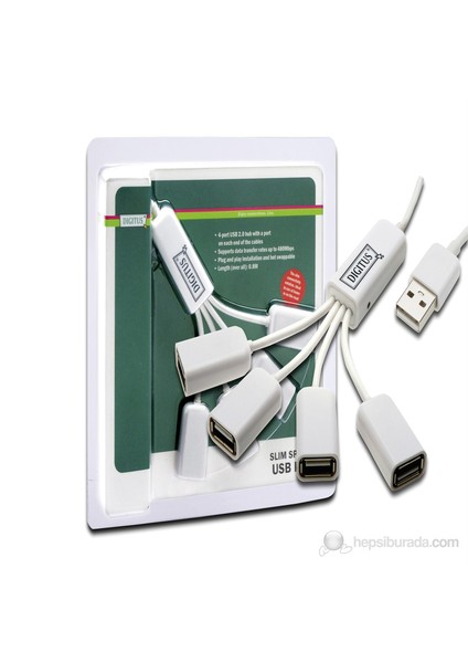 DA-70216 4Port Beyaz USB 2.0 Hub