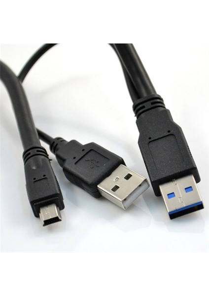 Usb 3.0 A M+Usb 2.0 A M / Usb 3.0 Mini 10P - 60Cm