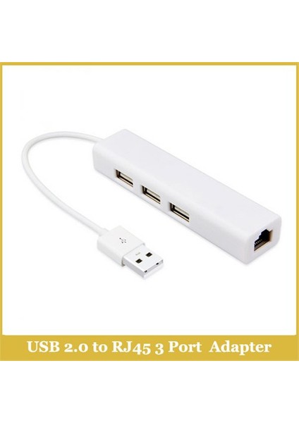 Usb 2.0 To Rj45 3 Port Network Adapter