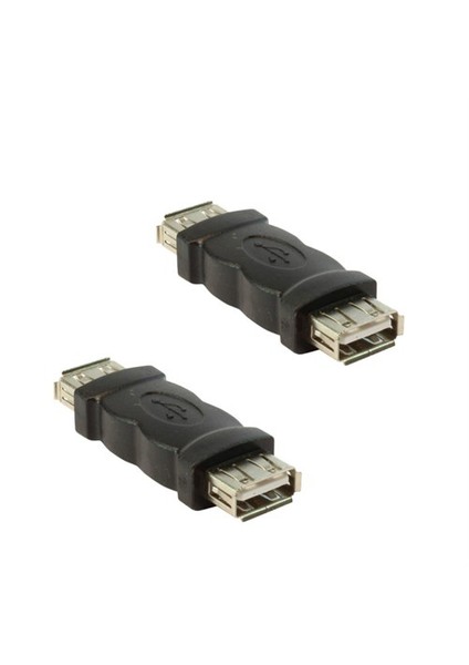 Usb F-F Adapter Connector A Female To A Female Black