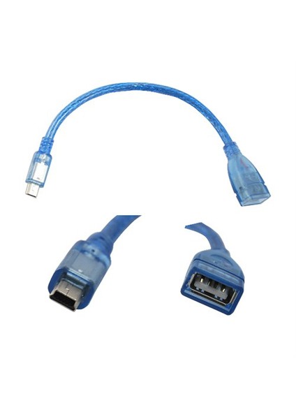 Usb To Mini Usb 5Pin Otg Kablo - 25Cm