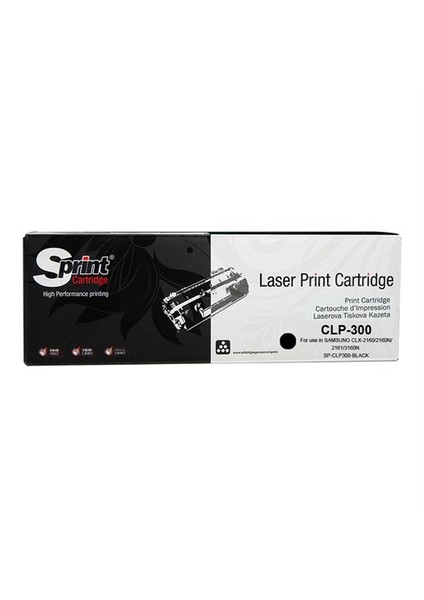 S Print Samsung Clp-300 Bk Clp-300 Clx-2160/2160N/2161/3160N Black