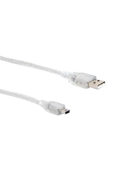 Sl-Uk53 Usb2.0 3M Şeffaf Usb Am/Mini 5Pin Kablo