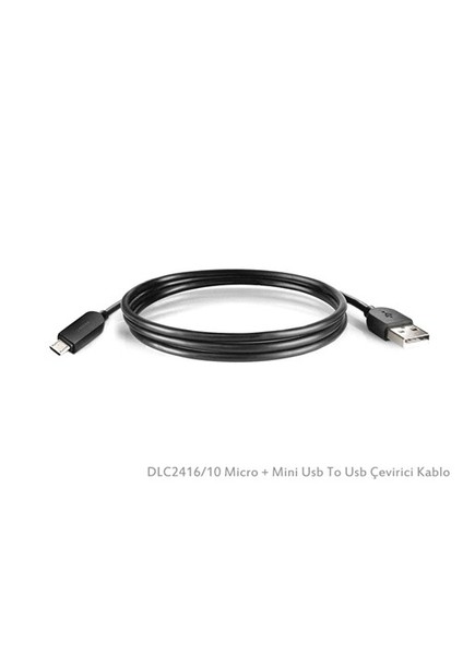 Dlc2416/10 Micro + Mini Usb To Usb Çevirici Kablo