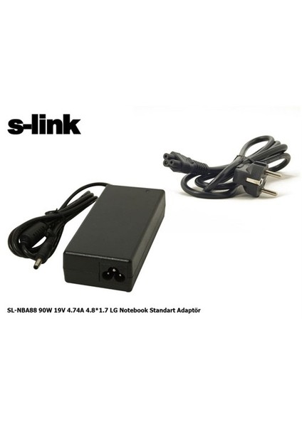 Sl-Nba88 90W 19V 4.74A 4.8*1.7 Lg Notebook Standart Adaptör