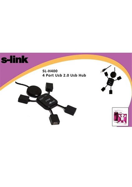 Sl-H400 4 Port Usb 2.0 Usb Hub