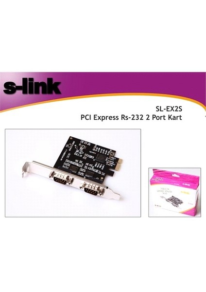 Sl-Ex2s Pcı Express Rs-232 2 Port Kart