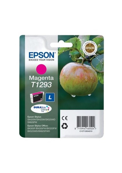 C13T12934021 / T1293 Kırmızı Kartuş